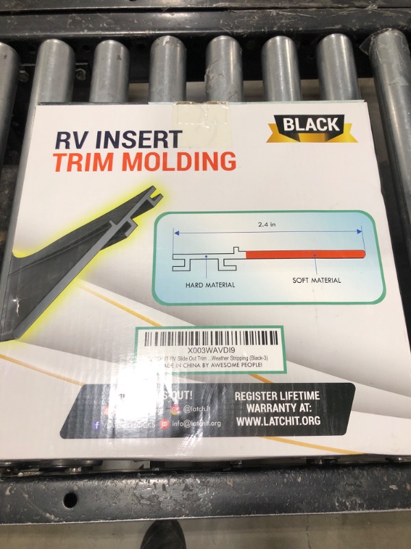 Photo 1 of LATCH.IT RV Trim Molding | 35FT RV Slide Seal | Weatherproof RV Slide Out Seals | UV-Resistant TPV RV Slide Seals | Replace Your Old and Cracked OEM Insert Molding