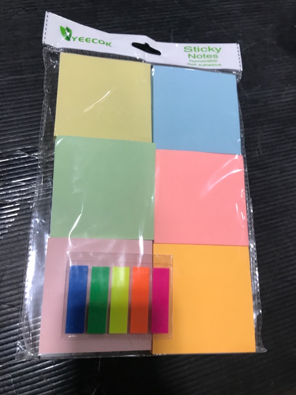 Photo 2 of YEECOK Sticky Notes 3x3 in, 12 Pads, Pastel Colors Self-Stick Note Pads, Sticky Pads Aesthetic, Super Sticking Power, Colorful Sticky Notes Bulk