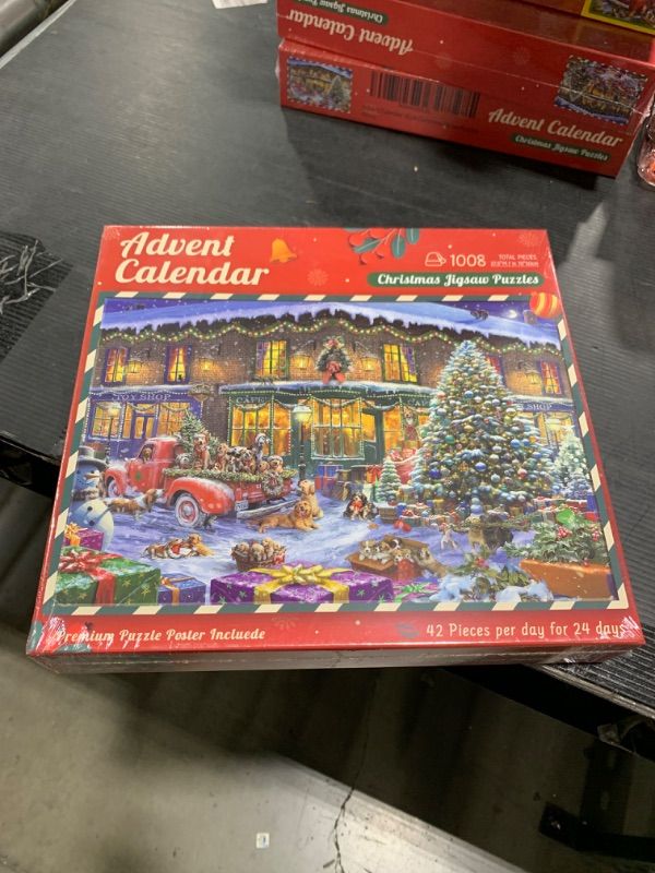 Photo 2 of Advent Calendar 2024 Christmas Puzzle for Adults and Kids, 1008 Pieces 24 Days Advent Calendar Puzzle, Holiday Puzzle as Christmas Puzzles Decoration or Xmax Gifts, Dog's Christmas