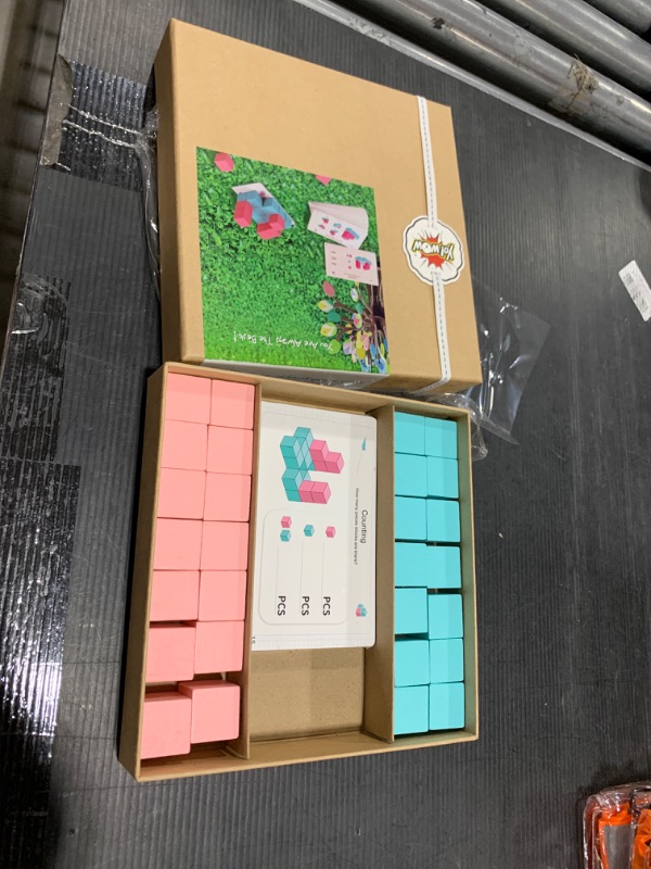 Photo 1 of YO!WOW Educational Wooden Building Blocks, Spatial Thinking Training Game with 3D Stereo Projection Space, Toddler Learning Toys for Boys Girls, Birthday Gift for Toddlers 3+ Year Old