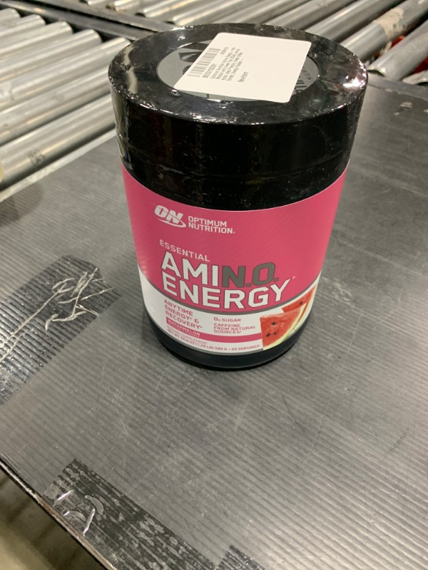 Photo 2 of Optimum Nutrition Amino Energy - Pre Workout with Green Tea, BCAA, Amino Acids, Keto Friendly, Green Coffee Extract, Energy Powder - Watermelon, 65 Servings (Packaging May Vary) Powder Watermelon 65 Servings (Pack of 1)