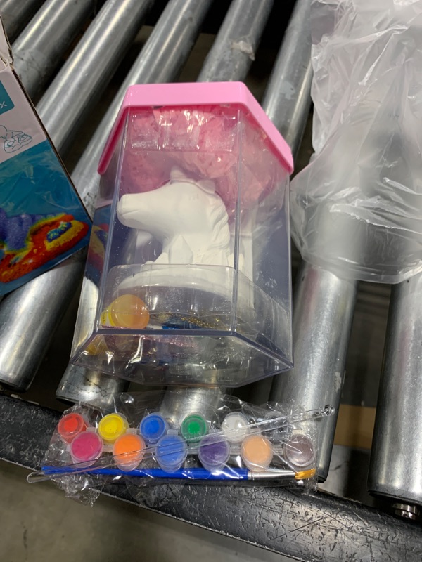 Photo 1 of Light-Up Unicorn Terrarium Kit, Crystal Growing Unicorn, Grow, Paint & Decorate Your Own Animal, DIY STEM Project Science Experiment Arts and Crafts Set, Idea for Girls & Boys Age 6-12+
