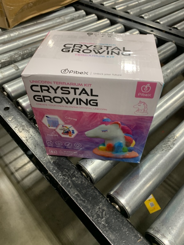 Photo 1 of Light-Up Unicorn Terrarium Kit, Crystal Growing Unicorn, Grow, Paint & Decorate Your Own Animal, DIY STEM Project Science Experiment Arts and Crafts Set, Idea for Girls & Boys Age 6-12+