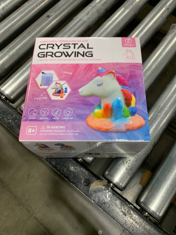 Photo 3 of Light-Up Unicorn Terrarium Kit, Crystal Growing Unicorn, Grow, Paint & Decorate Your Own Animal, DIY STEM Project Science Experiment Arts and Crafts Set, Idea for Girls & Boys Age 6-12+