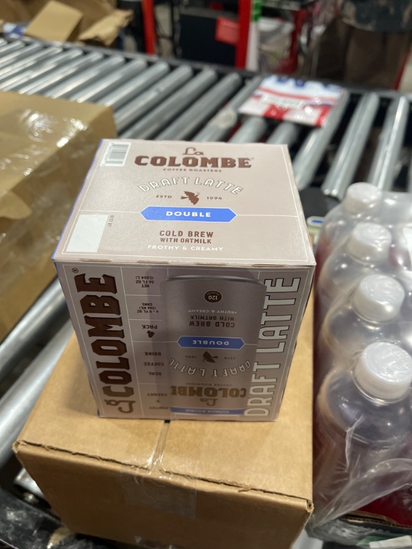 Photo 1 of La Colombe Double Draft Latte with Oatmilk - 9 Fl. Oz. 4 Pack - 100% Arabica Brazilian Cold Brew Coffee with Nitrous-Infused Oatmilk, Dairy-Free Vegan Latte, 120mg Natural Caffeine