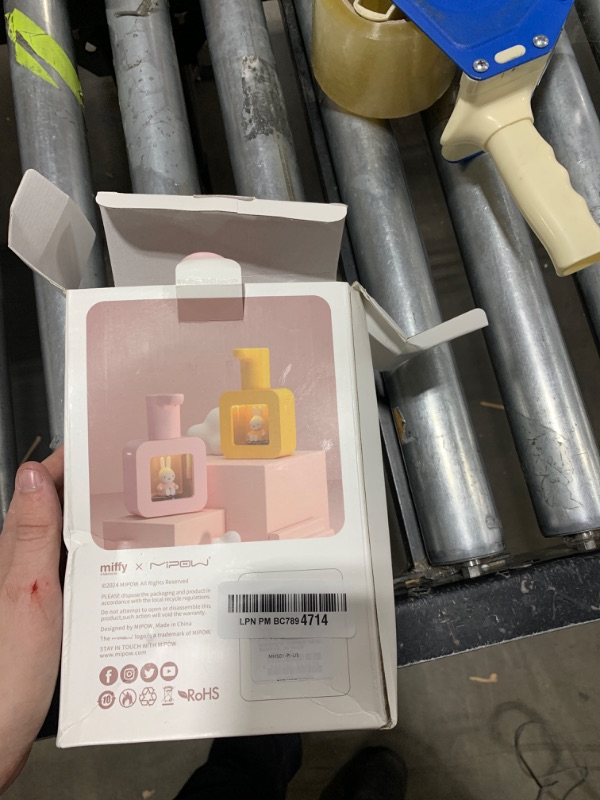 Photo 1 of Miffy Automatic Hand Soap Dispenser Touchless Foaming Soap Rechargeable with Sensor for Bathroom with Adjustable Soap Dispensing Control, Perfect for Household Use - Pink