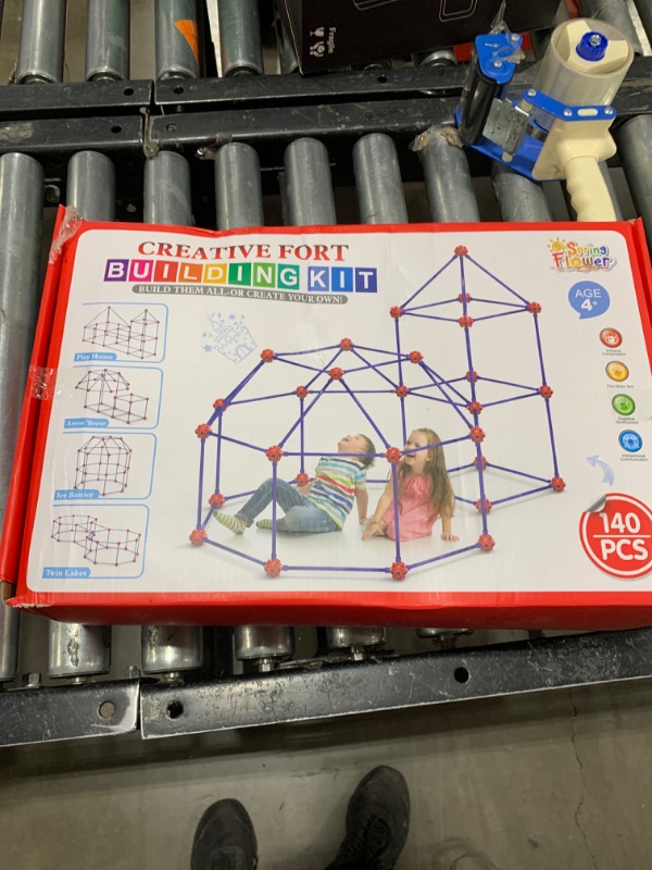 Photo 1 of Fort Building Kit for Kids,STEM Construction Toys, Educational Gift for 4 5 6 7 8 9 10 11 12 Years Old Boys and Girls,Ultimate Creative Set for Indoor & Outdoors Activity,140 Pcs,Original