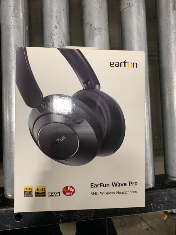 Photo 2 of EarFun Wave Pro Active Noise Canceling Headphones, Wireless Over Ear Bluetooth Headphones, LDAC Hi-Res Sound, 5 Mics AI Clear Call, 80H Playtime, Multipoint Connection, Comfort Fit, Custom EQ via App