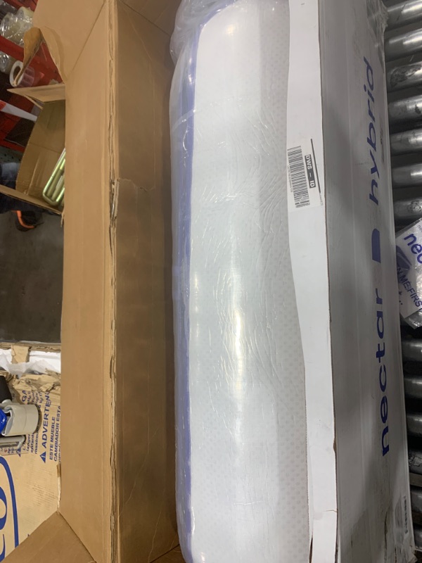 Photo 1 of Nectar Premier Hybrid King Mattress 13 Inch - Medium Firm Memory Foam - Steel Springs - Heat Wicking Cooling Technology - 365-Night Trial - Forever Warranty,White