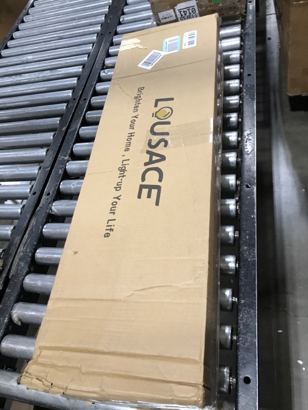 Photo 1 of LOUSACE 6 Light Bathroom Vanity Light, Matte Black Bathroom Light Fixtures Over Mirror, Modern Bathroom Lighting with Clear Glass Shade, Black Farmhouse Wall Sconces Lighting Fixture for Bathroom