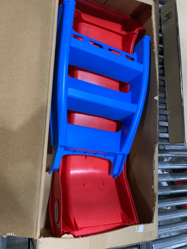 View 2 of Little Tikes First Slip And Slide, Easy Set Up Playset for Indoor Outdoor Backyard, Easy to Store, Safe Toy for Toddler,Kids (Red/Blue), 39.00''L x 18.00''W x 23.00''H Red/Blue 39.00''L x 18.00''W x 23.00''H