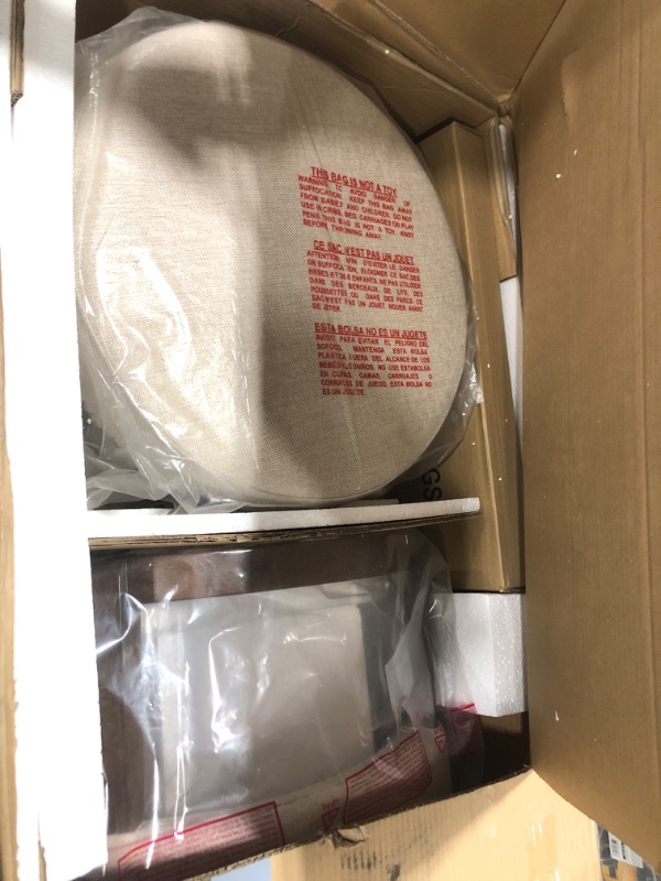 Photo 1 of COLAMY Swivel Bar Stool 25 Inch Wood Swivel Barstools with Back, Counter Height Bar Stools, Modern Upholstered Barstools for Kitchen Island Dining Room Bar, Beige