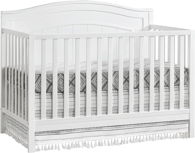 Photo 1 of Oxford Baby North Bay 4-in-1 Convertible Crib, Snow White, GreenGuard Gold Certified
