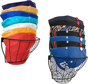 Photo 1 of [2-Pack] Hat Holder on Wall Mount,Metal Hat Racks Stand,Designed for Baseball Cap Organization,Hat Organizer for Baseball Caps,Baseball Hat Storage Organizer,Hat Rack for Closet up to 30 cap hangers