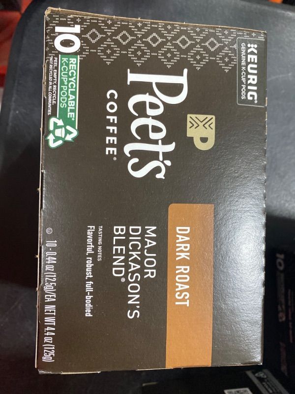 Photo 2 of  Peet's Coffee K-Cups Major Dickason's Blend, Dark Roast Coffee, 10 ct. 2025