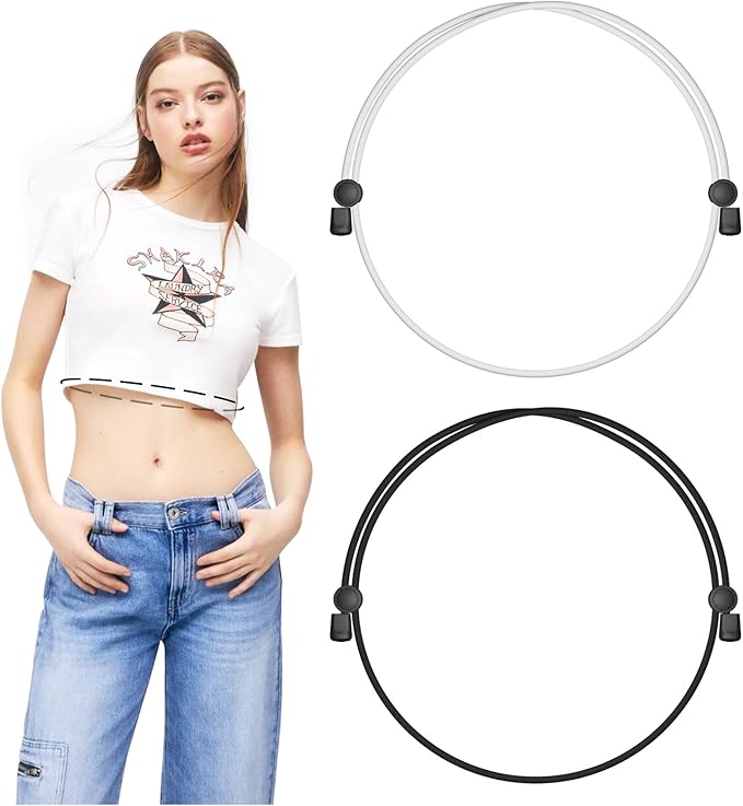 Photo 1 of 2pcs crop tuck band,croptuck Adjustable Band,crop band for tucking shirts,Shirt Stays Belt for Men/Women L
