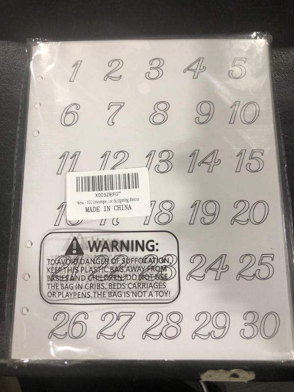 Photo 1 of 100 Envelopes Money Saving Challenge, 6 Ring Binder Inserts for A5 Money Saving Budget Binder, Savings Binder Accessories-Easy & Fun Way to Save $5,050