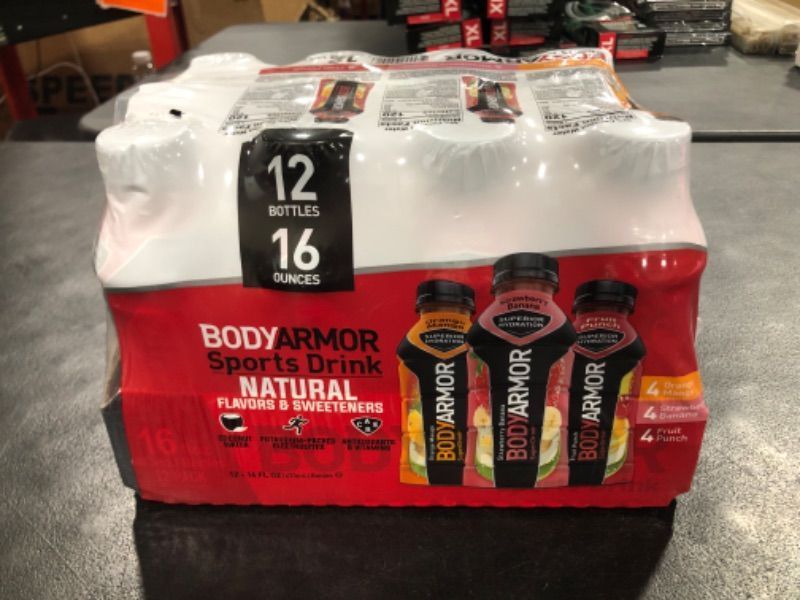 Photo 2 of BODYARMOR Sports Drink Sports Beverage, Variety Pack, Coconut Water Hydration, Natural Flavors With Vitamins, Potassium-Packed Electrolytes, Perfect For Athletes, 16 ounce, Pack of 12 Variety Pack 16 Fl Oz (Pack of 12) BB 10.23.24