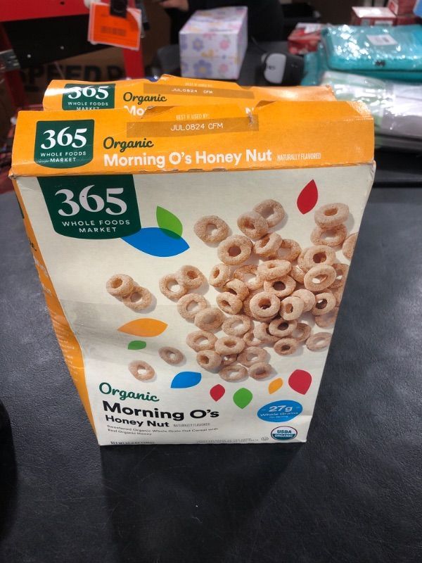 Photo 2 of 2 PACK 365 by Whole Foods Market, Organic Honey And Nut Morning Os Cereal, 12.2 Ounce BB 07.08.24