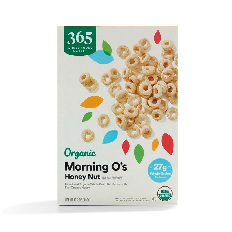 Photo 1 of 2 PACK 365 by Whole Foods Market, Organic Honey And Nut Morning Os Cereal, 12.2 Ounce BB 07.08.24