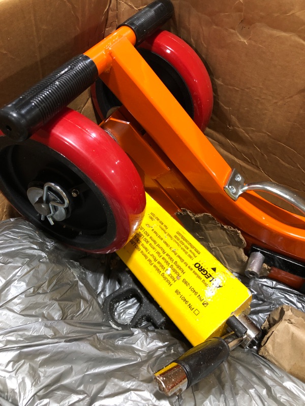 Photo 5 of Allegro Industries 9401-26 Magnetic Lid Lifter, Steel Dolly, Heavy Duty Magnet Lift, Weight 900 lb Flat Items, 450 lb Round Items, Orange