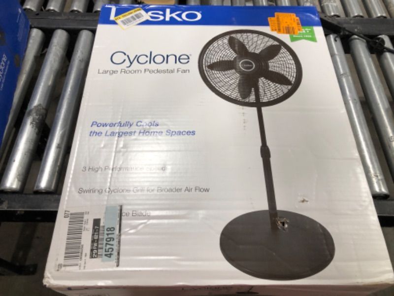 Photo 3 of Lasko Cyclone 18 in. Adjustable Pedestal Fan