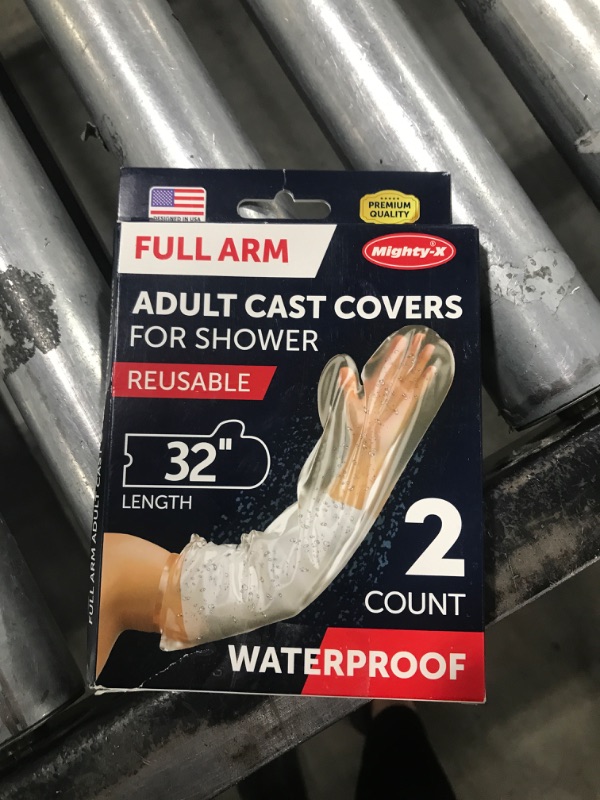 Photo 3 of 100% Waterproof Cast Cover Arm Adult - [Tight Seal] - 2pk Reusable Full Size Cast Covers for Shower Arm - Full Arm Cast Covers for Shower Adult