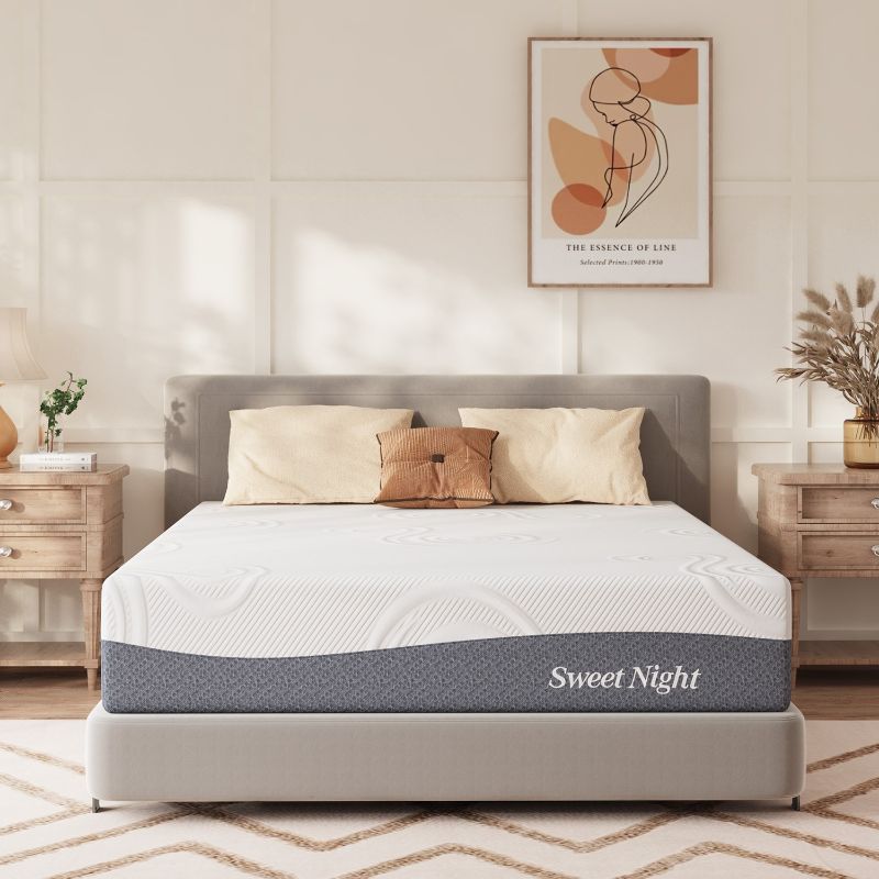 Photo 1 of Sweetnight 10-inch Medium Firm Gel Memory Foam Mattress
