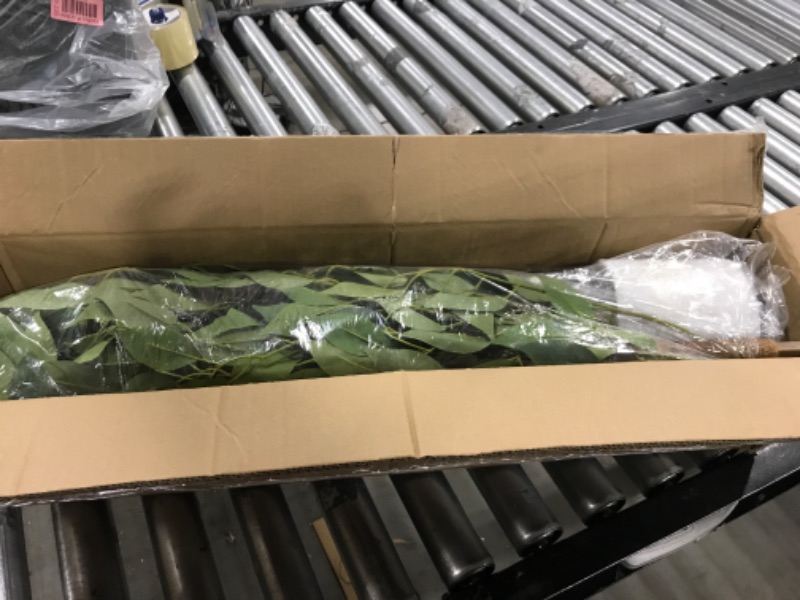 Photo 1 of HAIHONG Artificial Ficus Tree 4FT Faux Silk Plants with Sturdy Plastic Nursery Pot,Fake Ficus Trees for Home Office Farmhouse Indoor Outdoor Decor Perfect Housewarming Gift (4FT-1Pack)