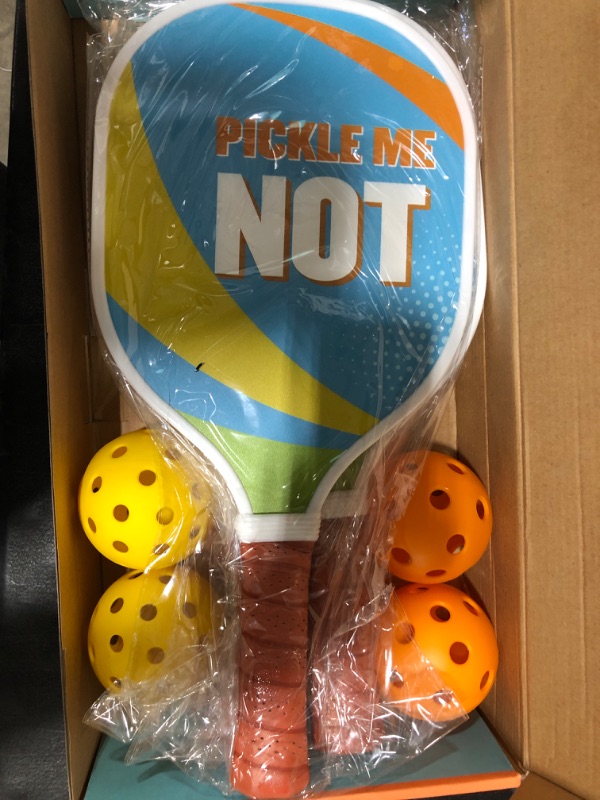 Photo 3 of Pickleball Paddles Set of 2 or 4, USAPA Approved Pickleball Paddles Set with 4 Pickleball Balls and Pickleball Carry Bag, Fiberglass Pickle Ball Rackets 2 Pack Gifts for Beginners&Pros
