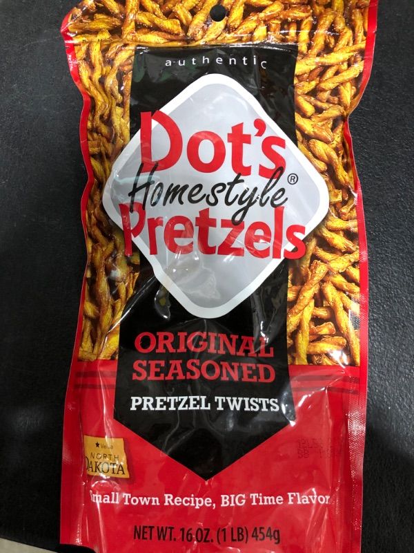 Photo 2 of Dot's Pretzels Original Seasoned Pretzel Twists, Healthy Kids Snacks, 16oz Grocery Sized Bag Original 16 Ounce (Pack of 1)