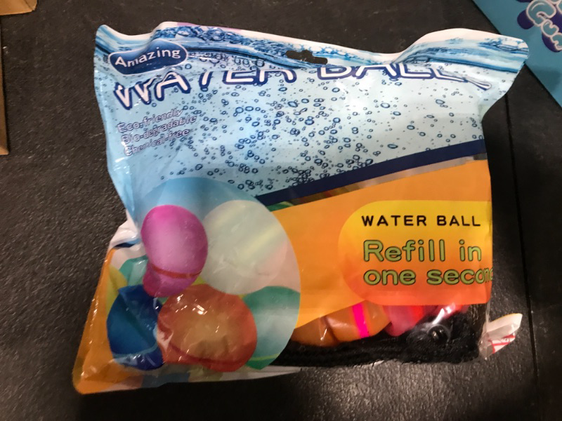 Photo 1 of WHDPETS 12PCS Reusable Water Balloons, Quick Fill & Self Sealing, Multicolor, for Summer Party & Pool Games, Unisex Children's Toy