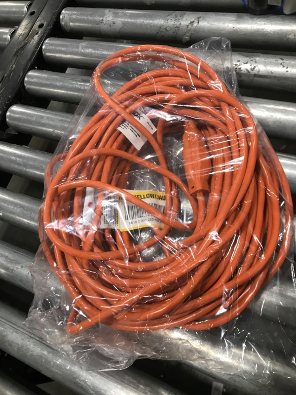 Photo 2 of HDX 100 ft. 16/3 Indoor/Outdoor Extension Cord, Orange