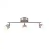 Photo 1 of 19 in. 3-Light Brushed Steel Integrated LED Track Lighting Kit


