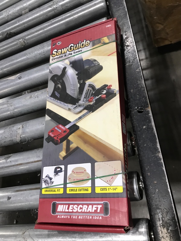 Photo 1 of Milescraft 1403 Universal Saw Guide for Circular and Jig Saws Rip Guide Extends 14in Cuts Circles up to 24in