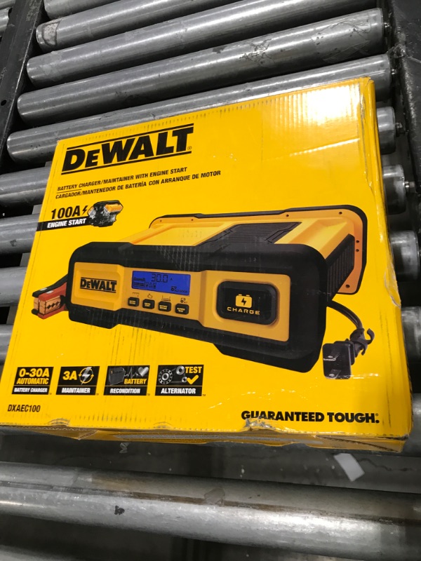 Photo 2 of DEWALT DXAEC100 DXAEC100 Professional 30-Amp Battery Charger and 3-Amp Maintainer with 100-Amp Engine Start