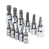 Photo 1 of 1/4 and 3/8 in. Drive Torx Bit Socket Set (11-Piece)
