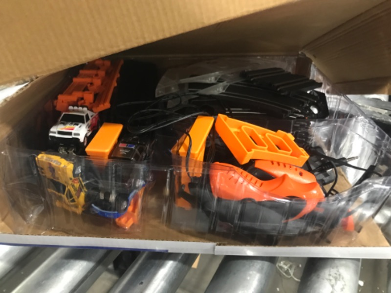 Slot Car Race Track Sets for Boys,Race Car Track with 4 HighSpeed Slot