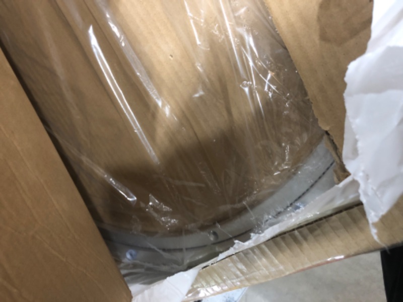 Photo 1 of MECCANIXITY Aluminum Lazy Susan 24 Inch Turntable Ring Large Bearing Metal Rotating Turntable Bearings Swivel Plate Hardware for Round Dining-Table Showcase Display Stand Services Silver