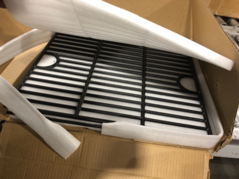 Photo 2 of 17 Inch Grill Grate for Nexgrill 4 Burner 720-0830H 720-0670A 720-0783E 720-0958A 5 Burner 720-0888N, Cast Iron Cooking Grids for Kenmore 415.16106210 Expert Grill 720-0789H 720-0789C Replacement Part