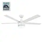 Photo 1 of Home Decorators Collection
Merwry 52 in. Intergrated LED Matte White Ceiling Fan With Light And Remote Control


