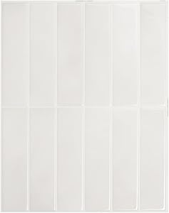 Photo 1 of SMART TILES Peel and Stick Wall Tiles - 5 Sheets of 11.43" x 9" Adhesive Backsplash Tiles for Kitchens, Bathrooms (Essaouira White, Pack of 5)
