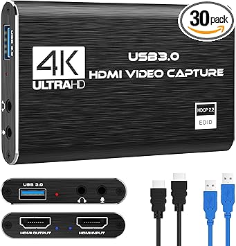 Photo 1 of Rybozen Game Capture Card USB 3.0 Video Card HD 1080P HDMI Video Recording with Live Broadcasts Recorder Device Streaming for Windows Linux OS X System
