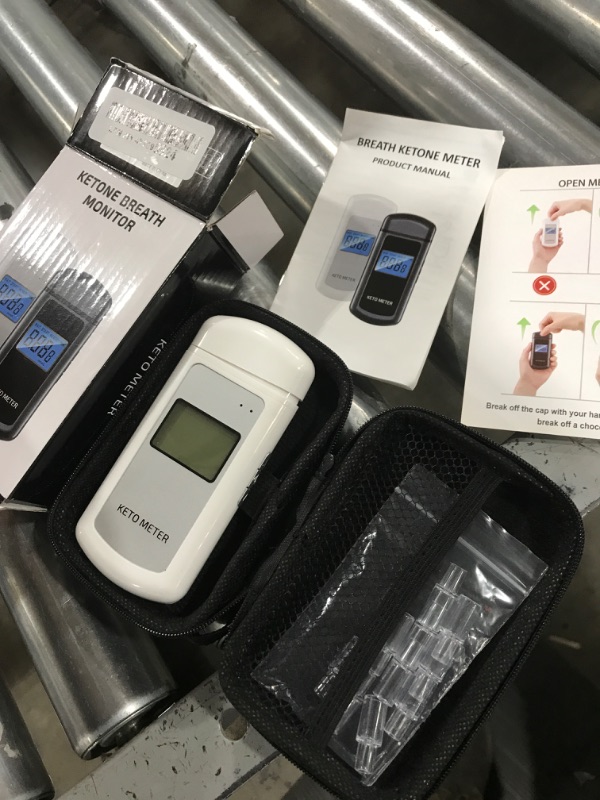 Photo 2 of Ketone Breath Analyzer Professional-Grade Ketosis Breath Meter Rechargeable Ketone Breath Tester with 10 Mouthpieces for Ketosis Testing