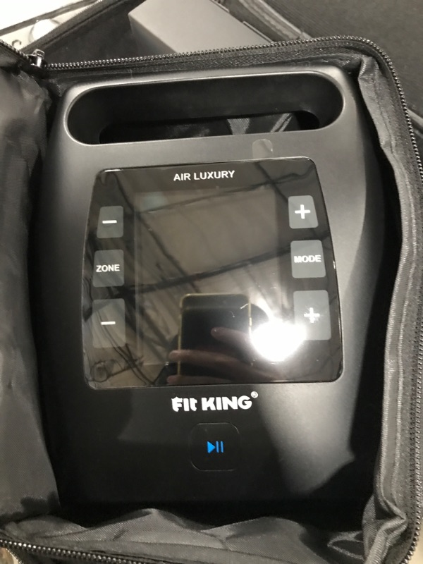 Photo 5 of FIT KING Air Compression Recovery System, Cordless Full Leg Massage Boots, Sequential Compression for Circulation Improvement and Fast Recovery, Zone Massage Optional (Large)