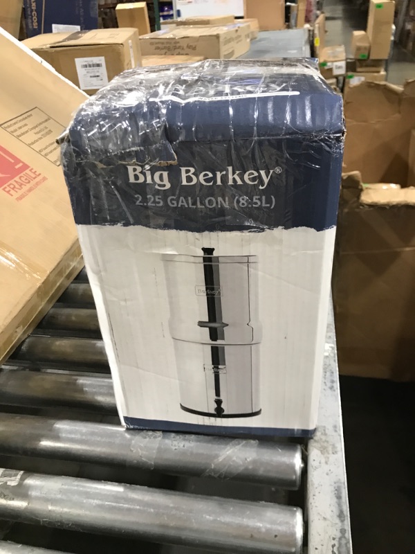 Photo 3 of Big Berkey Gravity-Fed Stainless Steel Countertop Water Filter System 2.25 Gallon with 2 Authentic Black Berkey Elements BB9-2 Filters