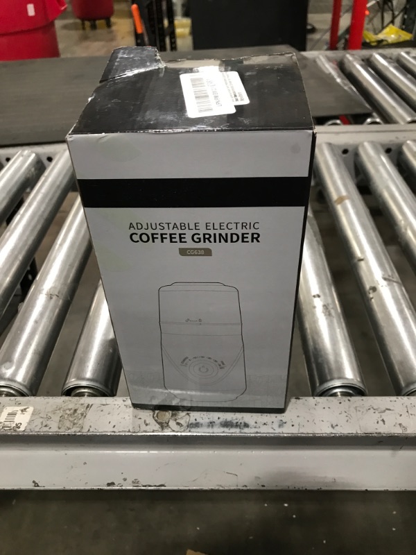 Photo 1 of TWOMEOW Coffee Grinder, Adjustable Electric Grinder with Timing Knob, Coffee Bean Grinder and Spice Grinder with Removable Stainless Steel Bowl, Automatic Grinder for French Press and Espresso