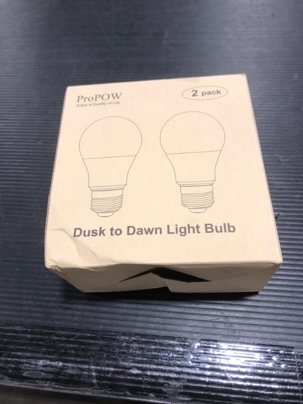 Photo 3 of 25 Watt Dusk to Dawn Light Bulbs, A19 3W Clear Cover E26 LED Bulbs Automatic on/Off Indoor/Outdoor Lighting for Porch,Garage,Driveway,Yard,Hallway,Patio(300 Lumen,Soft White,2-Pack)
