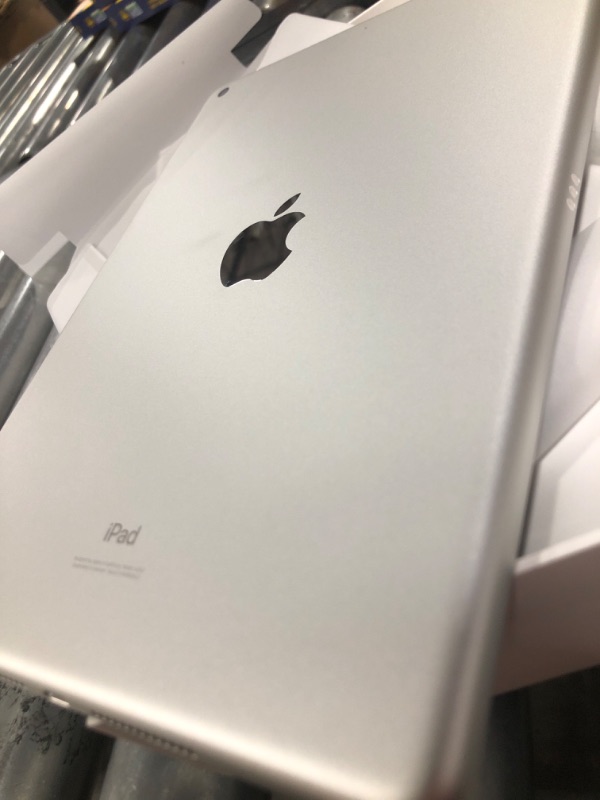 Photo 1 of Apple iPad (9th generation): with A13 Bionic chip, 10.2-inch Retina display, 64GB, Wi-Fi, 12MP front/8MP back camera, Touch ID, all-day battery life – Silver WiFi 64GB Silver Without AppleCare+