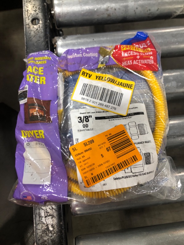 Photo 2 of 1/2 in. MIP x 1/2 in. MIP x 48 in. Gas Connector (3/8 in. O.D.) with Safety+Plus2 Thermal Excess Flow Valve (28,300 BTU)
